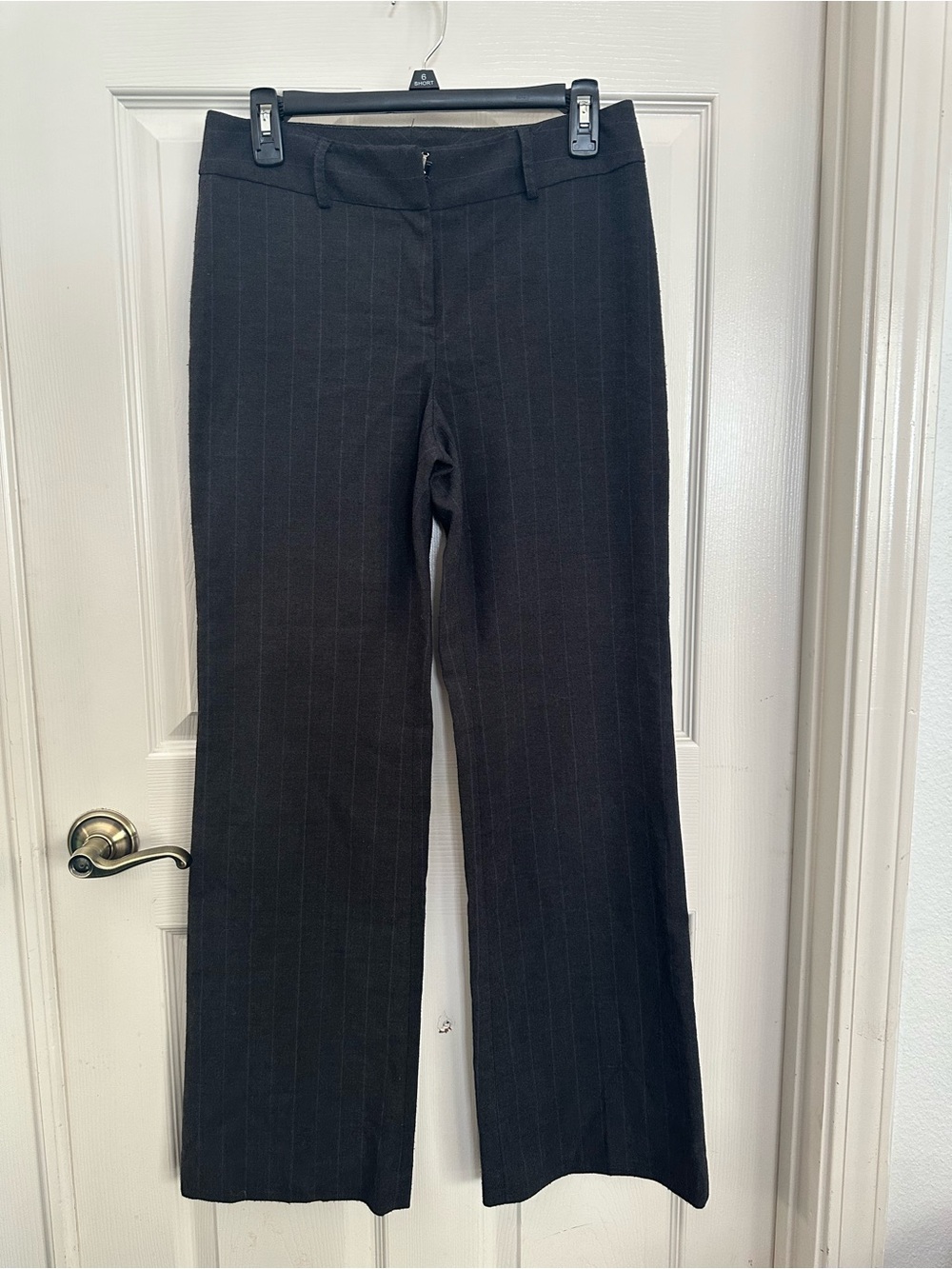 Black Pinstripe Dress Pants